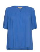 Sc-Radia 168 Tops T-shirts & Tops Short-sleeved Blue Soyaconcept