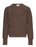 Pullover Knit Tops Knitwear Pullovers Brown En Fant