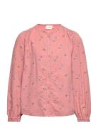 Shirt Ls Aop Tops Blouses & Tunics Pink Minymo