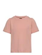 T-Shirt S/S Iris Tops T-shirts Short-sleeved  Wheat