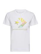 Star Chevron Infill Tee Sport T-shirts & Tops Short-sleeved White Conv...