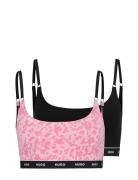 Twin Bralette Design Lingerie Bras & Tops Soft Bras Bralette Pink HUGO