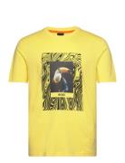 Te_Tucan Tops T-shirts Short-sleeved Yellow BOSS