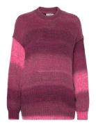 Shaded Lefty Sweater Tops Knitwear Jumpers Pink Mads Nørgaard