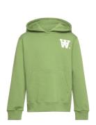 Izzy Junior Aa Moss Hoodie Tops Sweat-shirts & Hoodies Hoodies Green W...