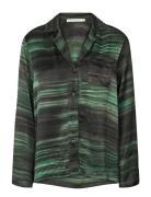 Branka - Shadow Shirt W Pockets Tops Shirts Long-sleeved Green Rabens ...