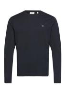 Reg Shield Ls T-Shirt Tops T-shirts Long-sleeved Black GANT