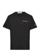 Chest Inst. Logo Ss T-Shirt Tops T-shirts Short-sleeved Black Calvin K...