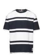 Rugby Stripe Tee S/S Tops T-shirts Short-sleeved Multi/patterned Tommy...