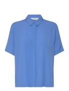 Srfreedom Ss Shirt Tops Shirts Short-sleeved Blue Soft Rebels