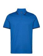 Mk Sig Greenwich Polo Tops Polos Short-sleeved Blue Michael Kors