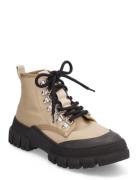 Twig High - Taupe / Black Shoes Boots Ankle Boots Laced Boots Black Ga...