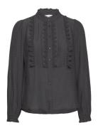 Arielll Shirt Ls Tops Shirts Long-sleeved Black Lollys Laundry