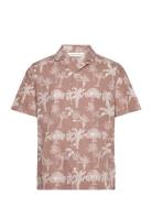 Casual Friday Cfanton Ss Rc Aop Palm Shirt Brun