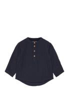 Shirt Tops Shirts Long-sleeved Shirts Navy Sofie Schnoor Baby And Kids