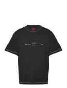 Dribes Designers T-shirts Short-sleeved Black HUGO