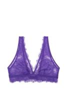 Cherie Lingerie Bras & Tops Soft Bras Bralette Purple Love Stories
