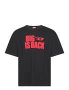 T-Boxt-Back T-Shirt Tops T-shirts Short-sleeved Black Diesel