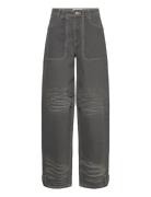 Big Pocket Pants Bottoms Jeans Wide Grey Cannari Concept