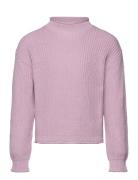 Reverse Knit Sweater Tops Knitwear Pullovers Purple Mango