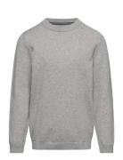 Knit Cotton Sweater Tops Sweat-shirts & Hoodies Sweat-shirts Grey Mang...