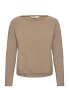 Vigga Tee Loose Shirt Tops T-shirts & Tops Long-sleeved Brown Rethinki...