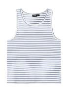 LMTD Nlfhinaja Crop Tank Top Blå