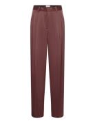 Shiny Wide Suit Pant Bottoms Trousers Wide Leg Brown House Of Dagmar