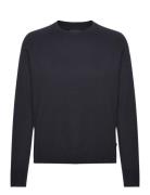 Lexington Clothing Freya Cotton/Cashmere Sweater Marinblå