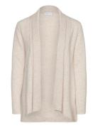 Davida Cashmere Rollerneck Cardigan Beige