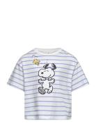 Snoopy Printed T-Shirt Tops T-shirts Short-sleeved Multi/patterned Man...