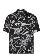 Webs Ss Shirt Tops Shirts Short-sleeved Black AllSaints