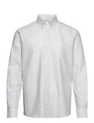 Cotton Oxford Sune Stripe Shirt Bd Tops Shirts Casual White Mads Nørga...