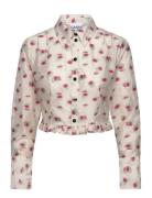 Organza Jacquard Tops Shirts Long-sleeved Multi/patterned Ganni