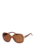 Pilgrim Parker Over D Retro Sunglasses Brun