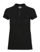 Heritage Short Sleeve Slim Polo Tops T-shirts & Tops Polos Black Tommy...