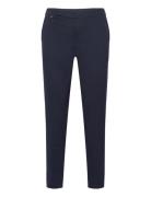 Straight Ponte Pant Bottoms Trousers Slim Fit Trousers Navy Lauren Ral...