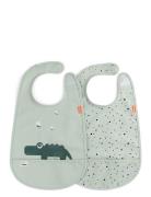 D By Deer Bib W/Velcro 2-Pack Croco Blå