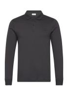 Calvin Klein Liquid Touch Slim Ls Polo Svart