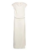 Rabens Sal R Aviator Draped Dress - Orana Kräm