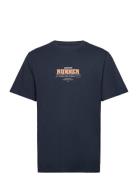 Dprunner T-Shirt Tops T-shirts Short-sleeved Navy Denim Project