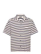 J. Lindeberg Tiro Resort Stripe Shirt Beige