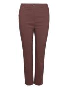 Wa-Smilla Bottoms Trousers Straight Leg Brown Wasabiconcept