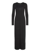 Soft Touch Jersey Maxi Dress Maxiklänning Festklänning Black Gina Tric...