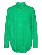 Vmmymilo Ls Shirt Wvn Ga Tops Shirts Long-sleeved Green Vero Moda