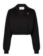 Label Polo Collar Sweatshirt Tops Sweat-shirts & Hoodies Sweat-shirts ...