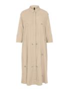 YAS Yascrystal 3/4 Midi Dress S. - Ex Beige