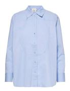 H Y Tops Shirts Long-sleeved Blue Munthe