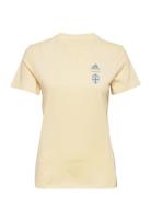 Sweden 21/22 Travel Tee W Sport T-shirts & Tops Short-sleeved Cream Ad...