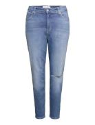 High Rise Skinny Ankle Plus Bottoms Jeans Skinny Blue Calvin Klein Jea...